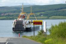 The ferry fron Fishnish to Lochaline