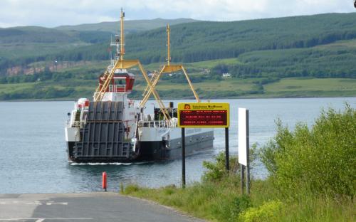 The ferry fron Fishnish to Lochaline