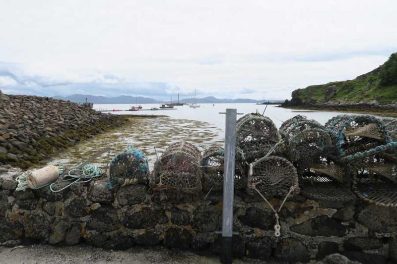 Looking back towards the harbour on The Isle of Muck