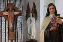 Some of the figurines within the Church