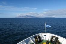 On the ferry heading towards The Isle of Rum