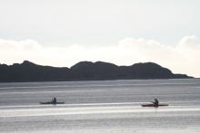 Sea kayaking on Loch Moidart